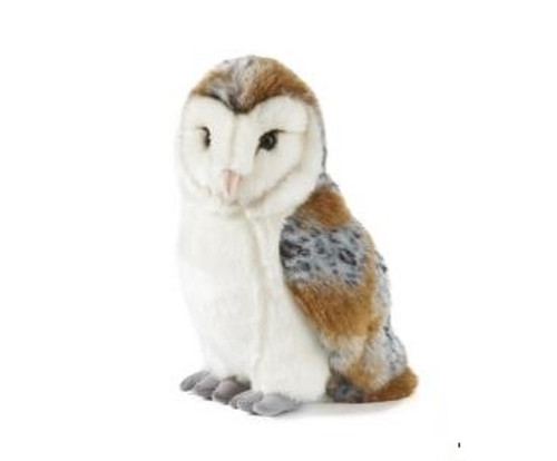Barn Owl Plush Toy, Living Nature