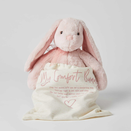 Penny the Comfort Bunny with travel bag