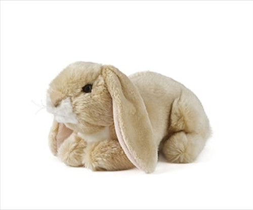Lop Eared Rabbit Plush Toy, Light Brown, Living Nature 24cm