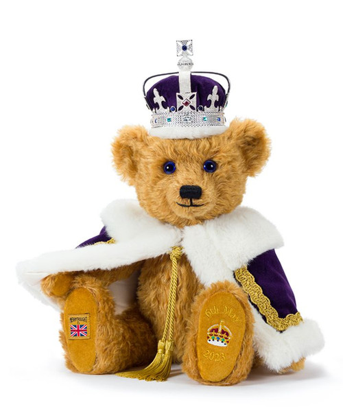 Coronation Teddy Bear, King Charles III’s Coronation Commemorative Teddy Bear - Merrythought