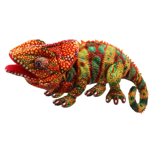 Orange Chameleon Plush Toy, The Puppet Company