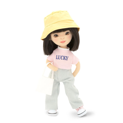 Lilu in Wide Jeans, Sweet Sisters Doll 32cm, Orange Toys