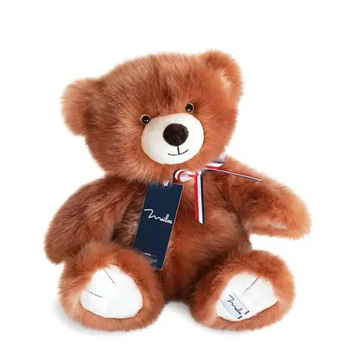 Lou, The French Bear in Glazed Chestnut, 35cm Mailou Tradition France