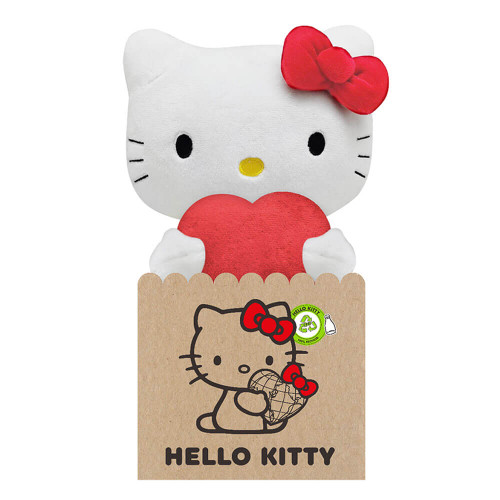 Hello Kitty Eco Plush Large with Heart 24cm - 180515