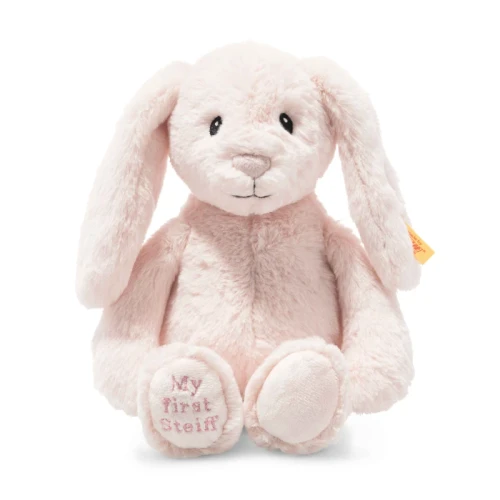 My First Steiff Hoppie Rabbit Pink 26cm 242359
