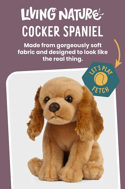 Cocker Spaniel Puppy Dog Plush Living Nature - 308887