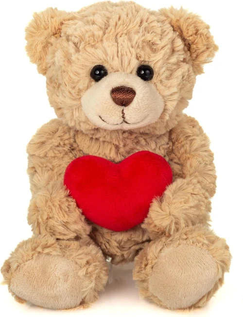 Beige Love Teddy Bear with Heart Teddy Hermann Germany 20cm 913313