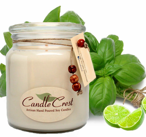 A very clean and fresh scent of citrus and a hint of basil that will freshen up your home.