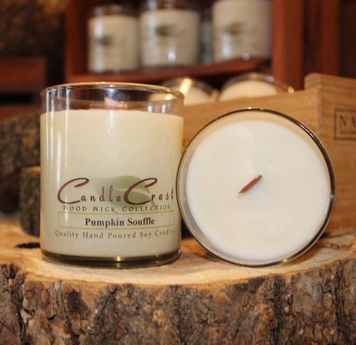 Our “Wood Wick Collection” of handcrafted soy candles offer an exceptional combination of premium fragrances with the soothing sound of a crackling fire. The crackling burn offers a relaxing calming effect like no other.

Keeping with our natural candle line, our wood wick candles are made with 100% soy wax NOT a “soy blend mixed with paraffin” like most wood wick candles on the market today.

How does it work? Well, each candle features a special designed wooded wick instead of your standard cotton wick. When lit, (like wood) it will give off the soothing sound of a crackling fire.