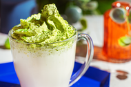 Whipped matcha latte