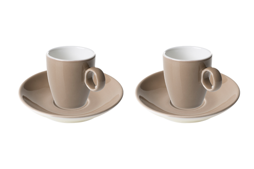 Maastricht Porselein  Bart  Cafe Espressotasse und Untertasse Farbe 6,5 cl Braun 2 Stück Maastricht Porselein  Bart  Cafe Espressotasse und Untertasse Farbe 6,5 cl Braun 2 Stück