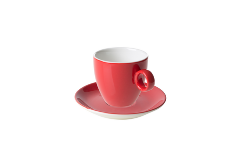 Maastricht Porselein Saucer and coffee cup Bart Colour Cafe 17 cl Red 2 pieces Maastricht Porselein Saucer and coffee cup Bart Colour Cafe 17 cl Red 2 pieces