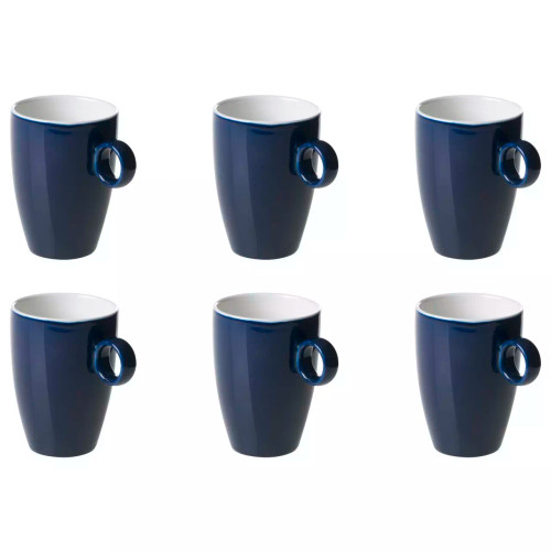 Maastricht Porselein Cup Bart Colour Cafe 23 cl Blue 6 pieces