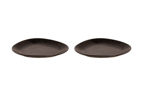 Maastricht Porselein Plate Tahiti 30 cm Black Porcelain 2 pcs. Maastricht Porselein Plate Tahiti 30 cm Black Porcelain 2 pcs.