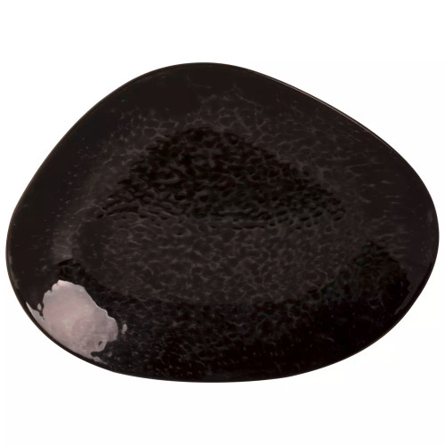 Maastricht Porselein  Tahiti Teller 30 cm Schwarzes Porzellan 2 Stück