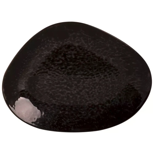 Maastricht Porselein  Tahiti Teller 30 cm Schwarzes Porzellan 2 Stück