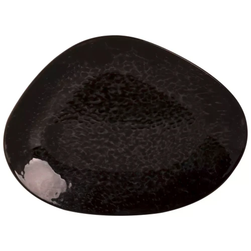 Maastricht Porselein  Tahiti Teller 30 cm Schwarzes Porzellan 2 Stück