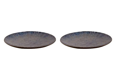 Palmer Plate Lester 27 cm Blue Black Stoneware 2 pcs.