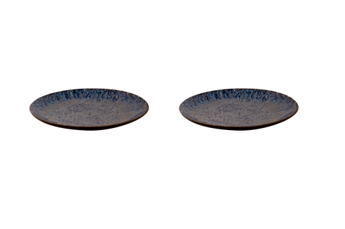 Palmer Plate Lester 21 cm Black Blue Stoneware 2 pcs.