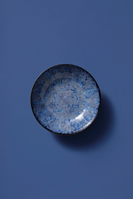 Palmer Plate deep Lester 21 cm Blue Black Stoneware 2 pcs.