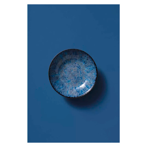 Palmer Plate deep Lester 21 cm Blue Black Stoneware 2 pcs.