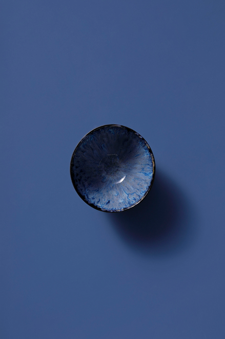 Palmer Bowl Lester 15 cm 80 cl Black Blue Stoneware 2 pcs.