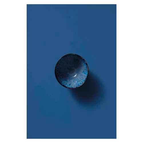 Palmer Bowl Lester 15 cm 80 cl Black Blue Stoneware 2 pcs.