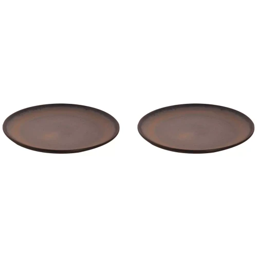 Palmer Plate Houston 28 cm Black Gray Stoneware 2 pcs.