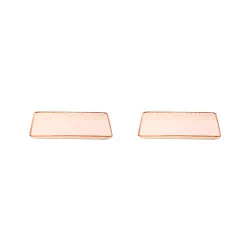 Maastricht Porselein  Akoya Teller 23 x 17 cm Creme Porzellan 2 Stück
