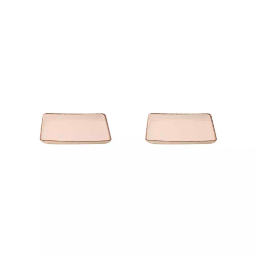 Maastricht Porselein  Akoya Teller 19 x 19 cm Creme Porzellan 2 Stück
