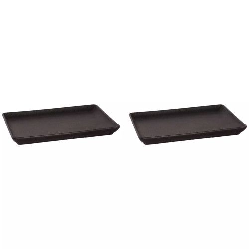 Maastricht Porselein Schaal Universe 24 x 17 cm Zwart Porselein 2 stuks