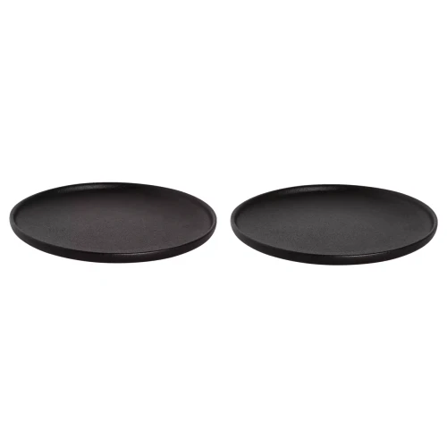 Maastricht Porselein  Universe Teller 19 cm Schwarzes Porzellan 2 Stück