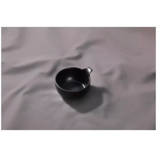 Maastricht Porselein Bowl Universe 10 cm 24 cl Black Porcelain 2 pcs.