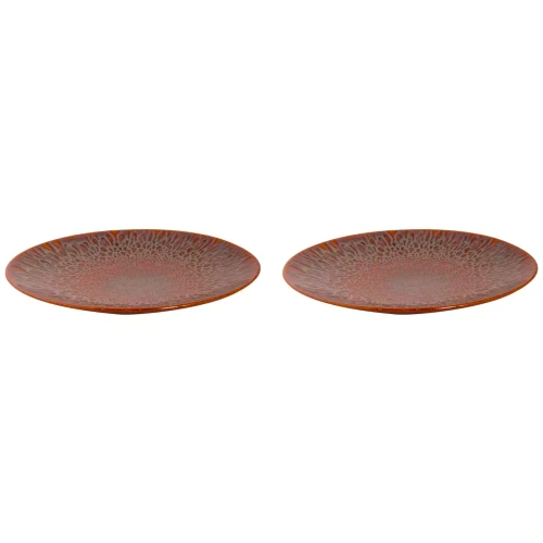 Palmer Bord coupe Magmatic 27 cm Bruin Stoneware 2 stuks