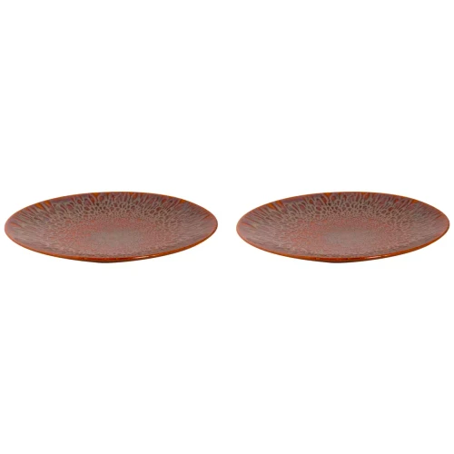 Palmer Plate coupe Magmatic 27 cm Brown Stoneware 2 pcs.