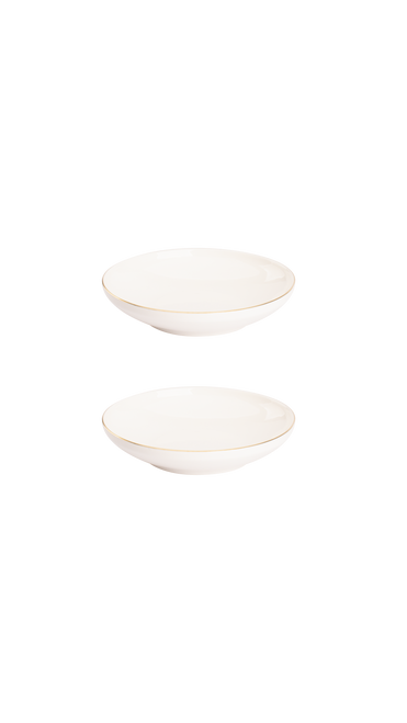 Maastricht Porselein  Ligne D'or Teller tief 19 cm Weißgold Porzellan 2 Stück Maastricht Porselein  Ligne D'or Teller tief 19 cm Weißgold Porzellan 2 Stück