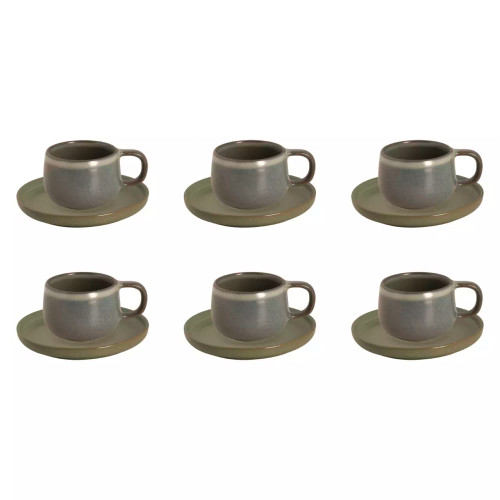 Palmer Kop en schotel Sandy Loam 27.5 cl - 14.5 cm Groen 6 stuks