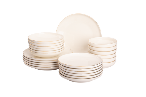 Maastricht Porselein  Ligne D'or Geschirrset Porzellan 6-Personen 24-teilig Maastricht Porselein  Ligne D'or Geschirrset Porzellan 6-Personen 24-teilig