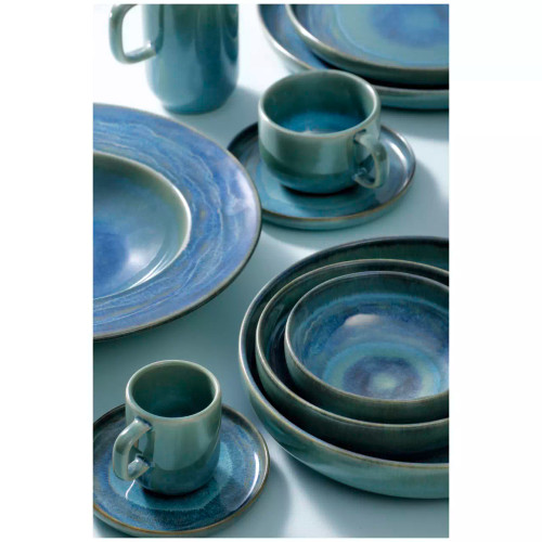 Palmer Schaal Miami 12 cm 35 cl Groen Stoneware 2 stuks