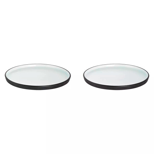 Maastricht Porselein Bord Cosmic 20 cm Zwart Wit Porselein 2 stuks