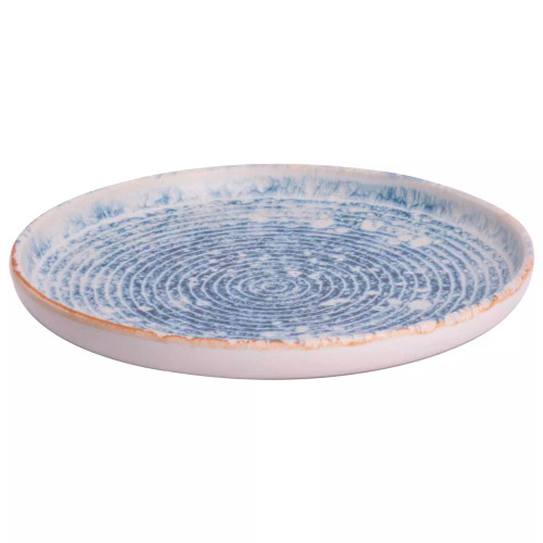 James Cooke  Vintage Teller Azure 22 cm Blau Weiß Steingut 2 Stück