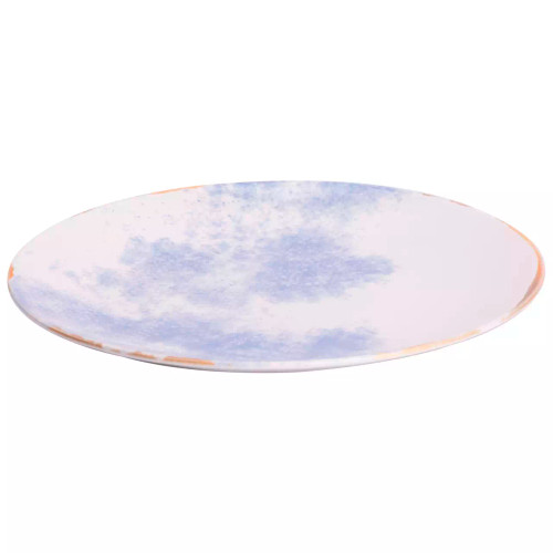 James Cooke Bord Clouded Charm 27 cm Blauw Wit Stoneware 2 stuks