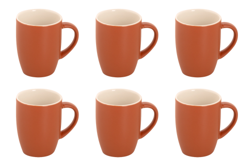 Palmer Cup Colors Matt 18 cl Brown Porcelain 6 pieces