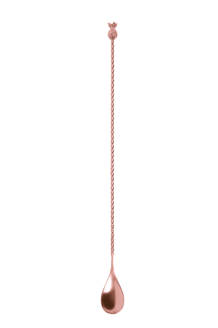 Bar Professional Barlöffel Ananas 33 cm aus Edelstahl und Kupfer