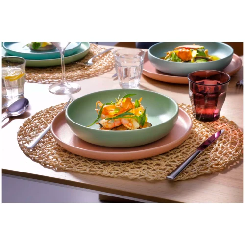James Cooke Plate Bliss 22 cm Pink Stoneware 2 pcs.
