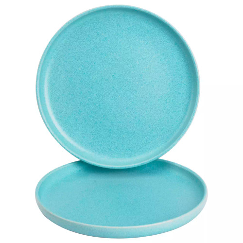 James Cooke Plate Bliss 22 cm Light Blue Stoneware 2 pcs.