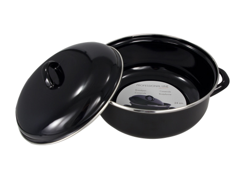 Braadpan 24 cm 3.7 l Zwart Emaille