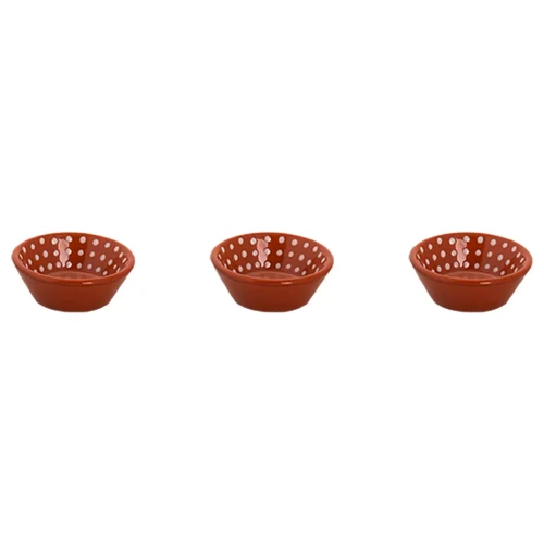 Colori Del Sud Mezquita Speckle Schaal 8 cm 6 cl Roze 3 stuks