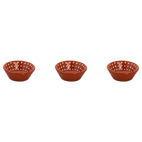 Colori Del Sud Mezquita Speckle Bowl 8 cm 6 cl Pink 3 pcs.