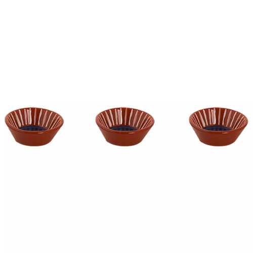 Colori Del Sud Mezquita Stripe Bowl 8 cm 6 cl Blue 3 pcs.